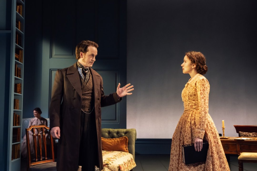 Jolyon-Coy-Isaac-Evans-and-Elizabeth-Dulau-Mary-Ann-Evans-in-Bird-Grove_credit-Johan-Persson Jolyon-Coy-Isaac-Evans-and-Elizabeth-Dulau-Mary-Ann-Evans-in-Bird-Grove_credit-Johan-Persson