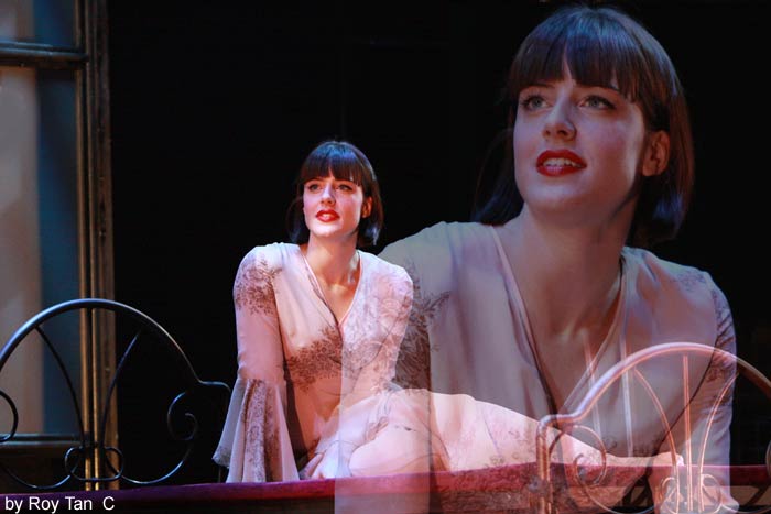 Michelle Ryan as Sally Bowles in Cabaret at the Savoy Theatre. Michelle Ryan as Sally Bowles in Cabaret at the Savoy Theatre.
