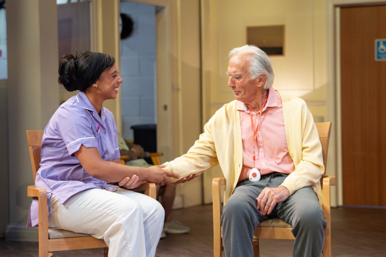 Aoife-Gaston-and-Richard-Durden-in-CARE-at-the-Young-Vic-credit-Johan-Persson Aoife-Gaston-and-Richard-Durden-in-CARE-at-the-Young-Vic-credit-Johan-Persson