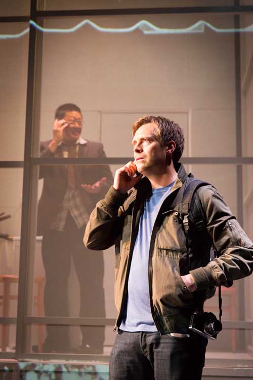 CHIMERICA by Kirkwood, , Writer - Lucy Kirkwood, Director - Lyndsey Turner, Design - Es Devlin, Almeida Theatre, London, 2013, Credit: Johan Persson/ CHIMERICA by Kirkwood, , Writer - Lucy Kirkwood, Director - Lyndsey Turner, Design - Es Devlin, Almeida Theatre, London, 2013, Credit: Johan Persson/