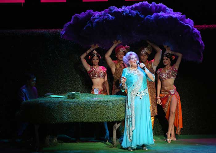 Barry Humphries’ Farewell Tour – Eat, Pray, Laugh! at the London Palladium starring Dame Edna Barry Humphries’ Farewell Tour – Eat, Pray, Laugh! at the London Palladium starring Dame Edna
