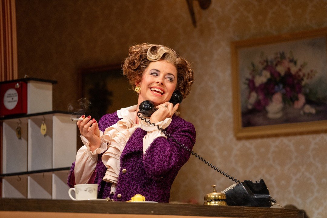 Mia Austen as Sybil in Fawlty Towers Mia Austen as Sybil in Fawlty Towers