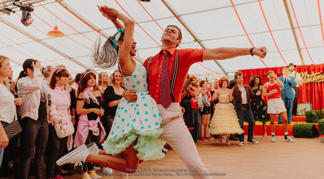 Dancers-hand-jive. Grease The Live Experience Birmingham. Photo by Luke Dyson Dancers-hand-jive. Grease The Live Experience Birmingham. Photo by Luke Dyson
