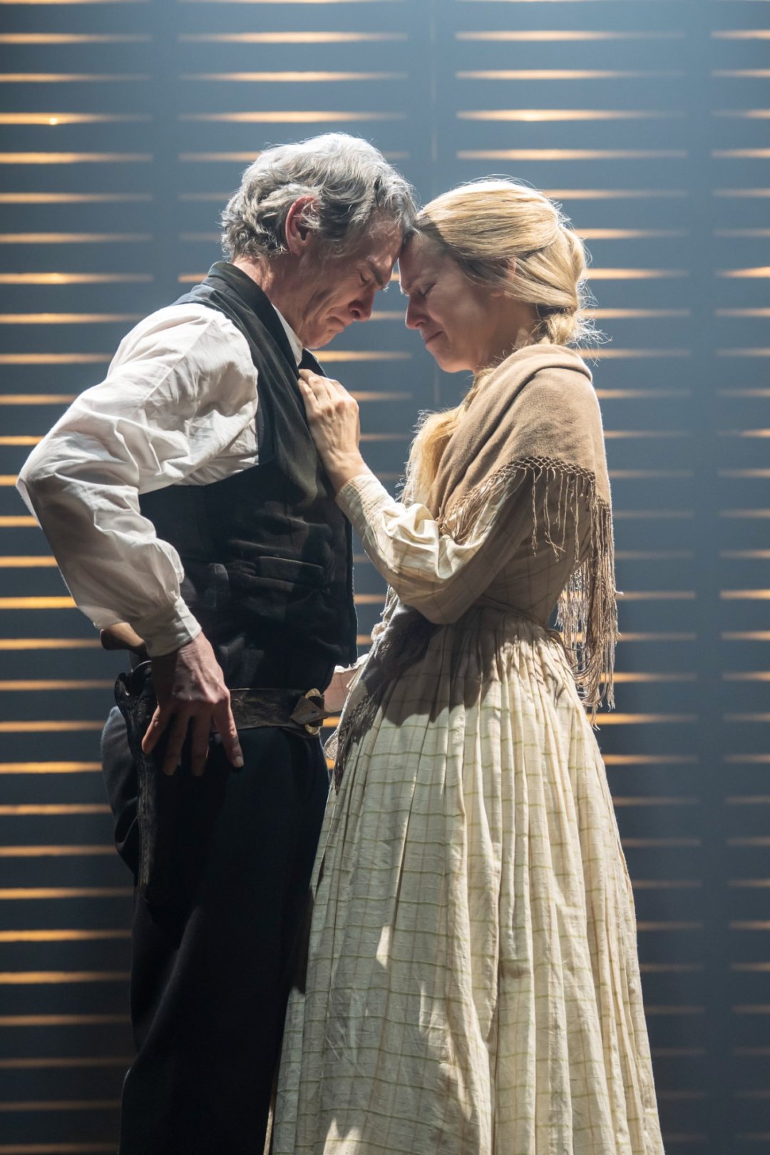 HIGH-NOON.-Bill-Crudup-Will-Kane-and-Denise-Gough-Amy-Fowler.-Photo-Johan-Persson HIGH-NOON.-Bill-Crudup-Will-Kane-and-Denise-Gough-Amy-Fowler.-Photo-Johan-Persson