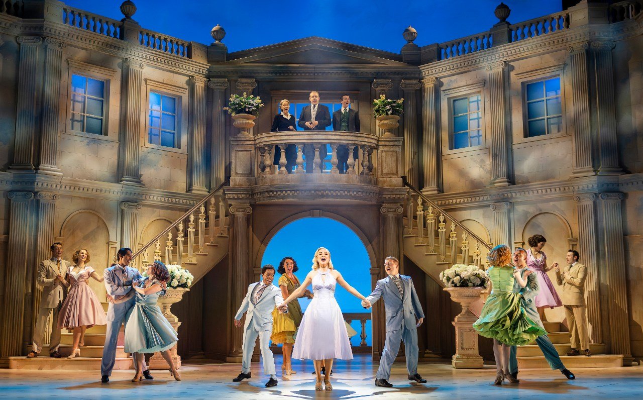 High Society - London. Photo by Pamela Raith. Helen George & cast High Society - London. Photo by Pamela Raith. Helen George & cast
