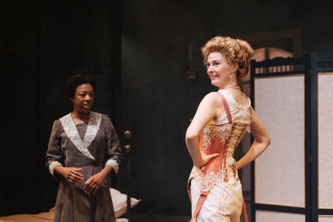 Samira Wiley and Claudia Jolly in INTIMATE APPAREL Samira Wiley and Claudia Jolly in INTIMATE APPAREL