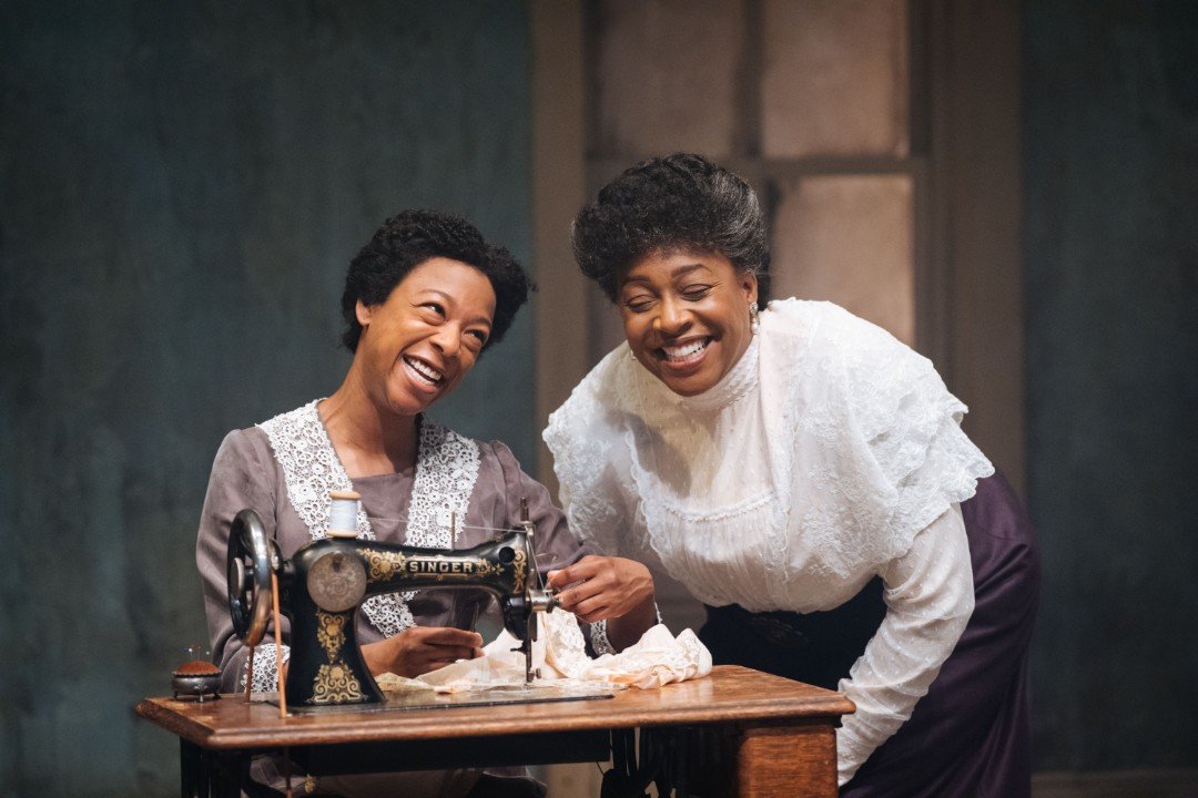 Samira Wiley and Nicola Hughes in INTIMATE APPAREL Samira Wiley and Nicola Hughes in INTIMATE APPAREL