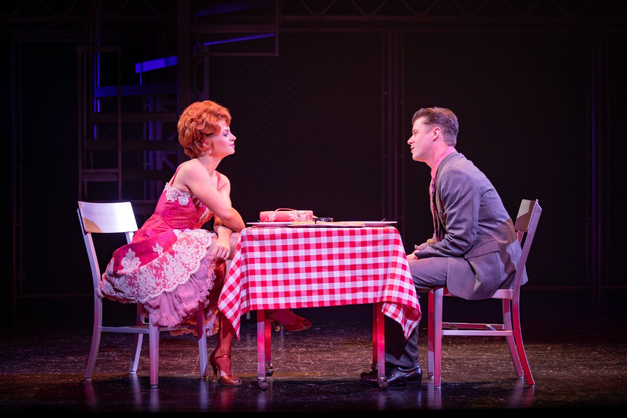 Sydnie-Hocknell-as-Mary-Delado-Luke-Baker-as-Frankie-Valli-in-JERSEY-BOYS-credit-Mark-Senior Sydnie-Hocknell-as-Mary-Delado-Luke-Baker-as-Frankie-Valli-in-JERSEY-BOYS-credit-Mark-Senior