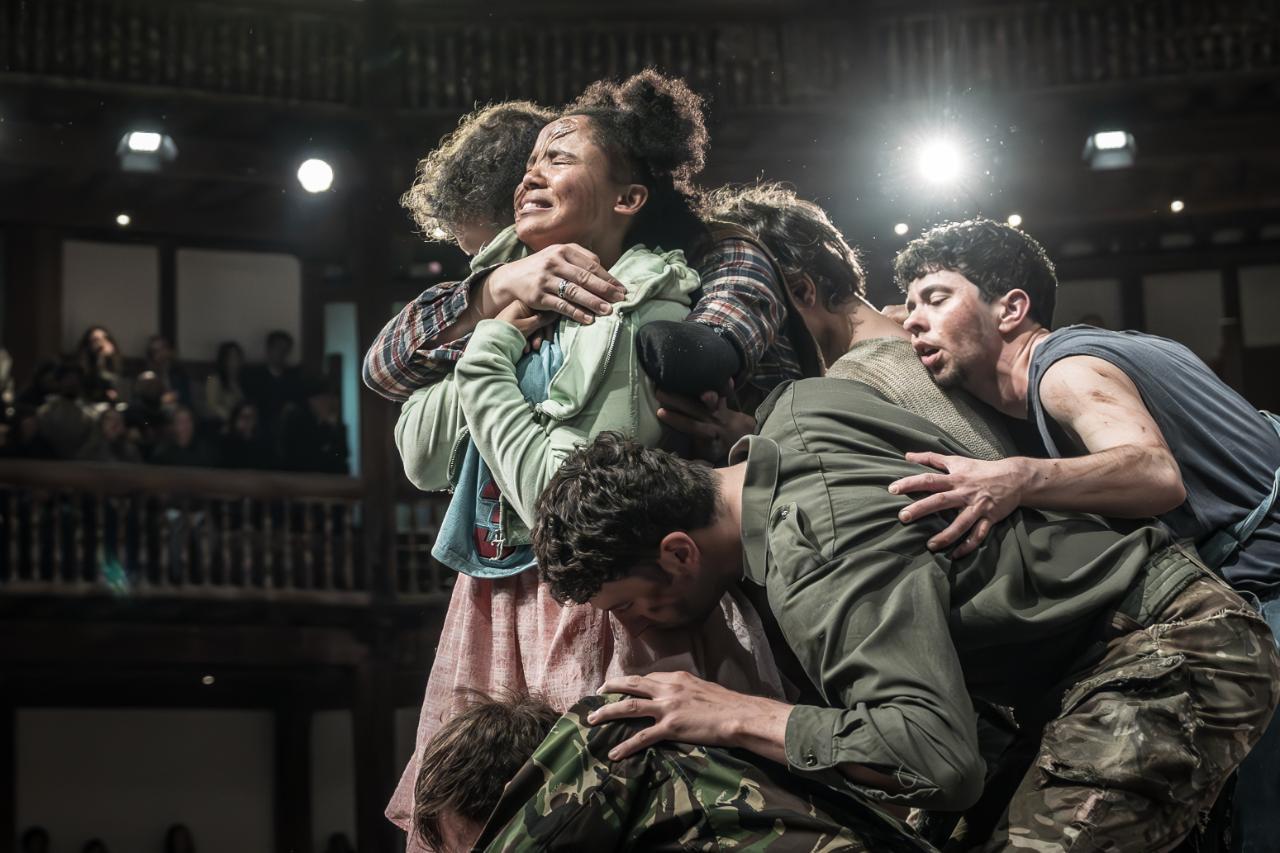 The-company-of-Mother-Courage-and-Her-Children-at-Shakespeares-Globec.-Marc-Brenner The-company-of-Mother-Courage-and-Her-Children-at-Shakespeares-Globec.-Marc-Brenner