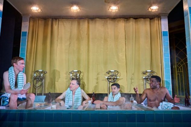 John-Heffernan-Rufus-Wright-Eben-Figueiredo-and-Ashley-Zhangazha-in-Much-Ado-About-Nothing-at-the-NT-c-Manuel-Harlan John-Heffernan-Rufus-Wright-Eben-Figueiredo-and-Ashley-Zhangazha-in-Much-Ado-About-Nothing-at-the-NT-c-Manuel-Harlan