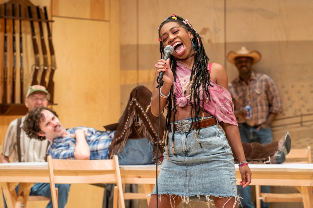 Oklahoma! at the Wyndham's Theatre. Photo by Marc Brenner Oklahoma! at the Wyndham's Theatre. Photo by Marc Brenner