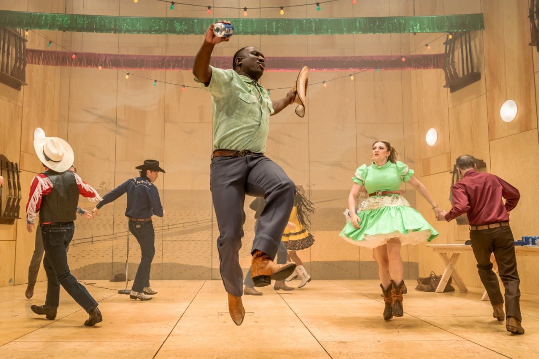 Oklahoma! at the Wyndham's Theatre. Photo by Marc Brenner Oklahoma! at the Wyndham's Theatre. Photo by Marc Brenner