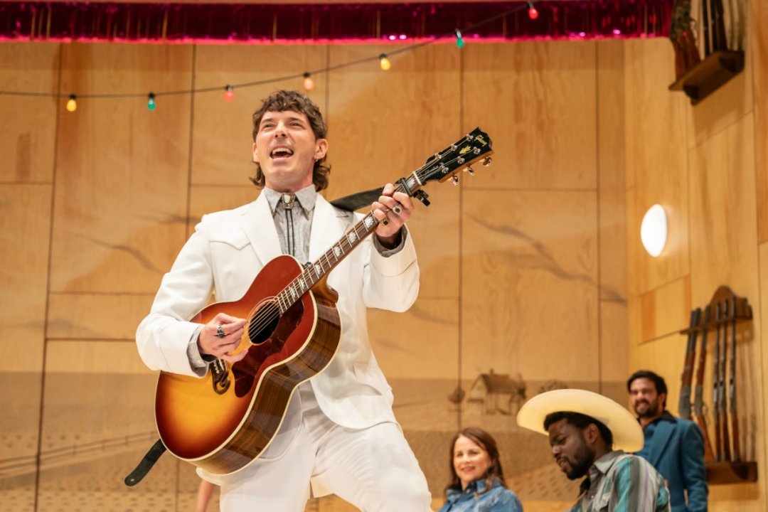 Oklahoma! at the Wyndham's Theatre. Photo by Marc Brenner Oklahoma! at the Wyndham's Theatre. Photo by Marc Brenner