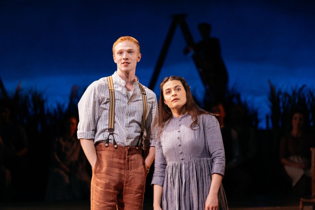 Our-Town.-l-r-Peter-Devlin-and-Yasemin-Ozdemir-in-Our-Town-a-Welsh-National-Theatre-and-Rose-Theatre-co-production.-Photo-Helen-Murray Our-Town.-l-r-Peter-Devlin-and-Yasemin-Ozdemir-in-Our-Town-a-Welsh-National-Theatre-and-Rose-Theatre-co-production.-Photo-Helen-Murray