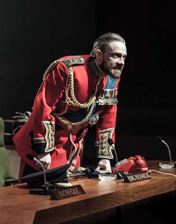 Richard III at the Trafalgar Studios starring Martin Freeman Richard III at the Trafalgar Studios starring Martin Freeman