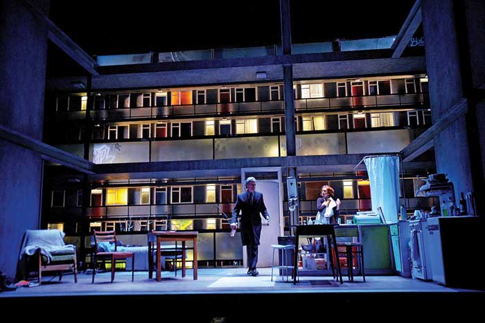 Skylight at Wyndham's Theatre - Bill Nighy (Tom Sergeant) and Carey Mulligan (Kyra Hollis), photo by John Haynes Skylight at Wyndham's Theatre - Bill Nighy (Tom Sergeant) and Carey Mulligan (Kyra Hollis), photo by John Haynes