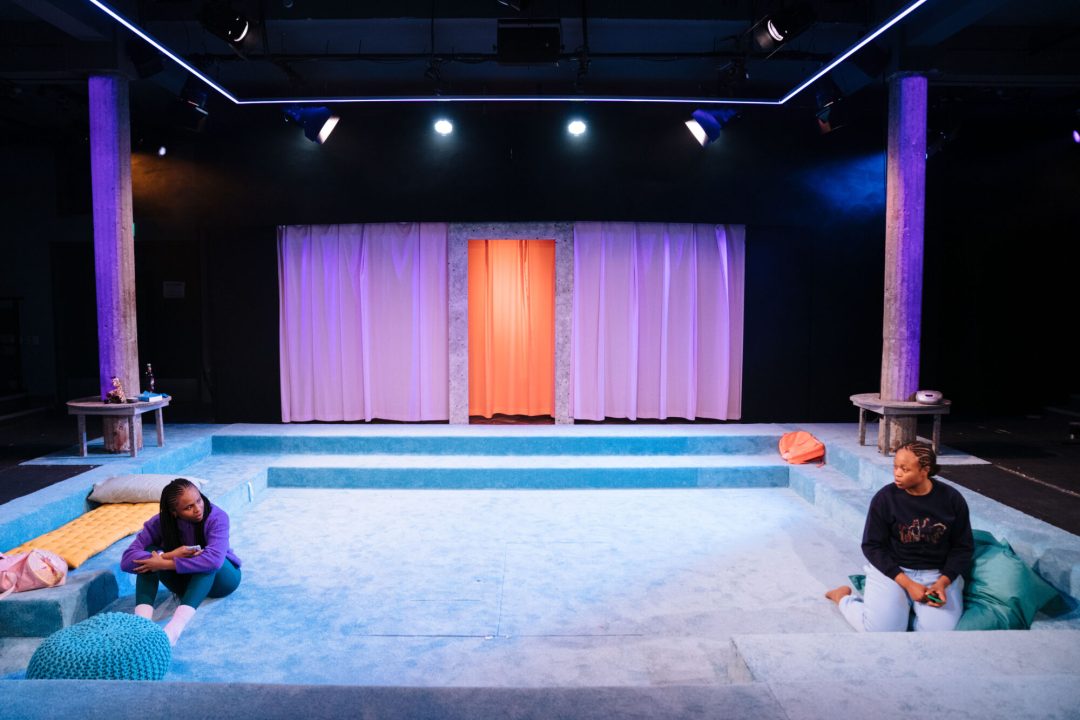 SLEEPOVA by Matilda Feyiṣayọ Ibini ;Production ;Cast: Shayde Sinclair, Aliyah Odoffin, Amber Grappy & Bukky Bakray ;Directed by Jade Lewis ;Set Design by Cara Evans ;Lighting Design by Elliot Griggs ;Sound Design by Xana ;Movement Director: Gabrielle Nimo ;Costume Supervisor: Imogen Brown ;Assistant Director (Placement): Apoorva Anagalli ;Casting by Jatinder Chera ;Composer: Romarna Campbell ;Bush Theatre ;London, UK ;23rd February 2023 ;Credit and copyright: Helen Murray www.helenmurrayphotos.com SLEEPOVA by Matilda Feyiṣayọ Ibini ;Production ;Cast: Shayde Sinclair, Aliyah Odoffin, Amber Grappy & Bukky Bakray ;Directed by Jade Lewis ;Set Design by Cara Evans ;Lighting Design by Elliot Griggs ;Sound Design by Xana ;Movement Director: Gabrielle Nimo ;Costume Supervisor: Imogen Brown ;Assistant Director (Placement): Apoorva Anagalli ;Casting by Jatinder Chera ;Composer: Romarna Campbell ;Bush Theatre ;London, UK ;23rd February 2023 ;Credit and copyright: Helen Murray www.helenmurrayphotos.com