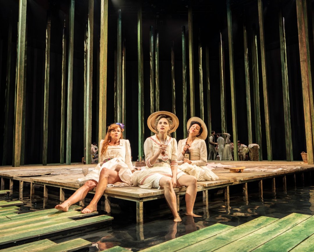 Doon-Mackichan-Kaleria-Sophie-Rundle-Varvara-Mikhailovna-and-Adelle-Leonce-Yulia-Filipovna-in-Summerfolk-at-the-National-Theatre.-Photographer-Johan-Persson-01414 Doon-Mackichan-Kaleria-Sophie-Rundle-Varvara-Mikhailovna-and-Adelle-Leonce-Yulia-Filipovna-in-Summerfolk-at-the-National-Theatre.-Photographer-Johan-Persson-01414
