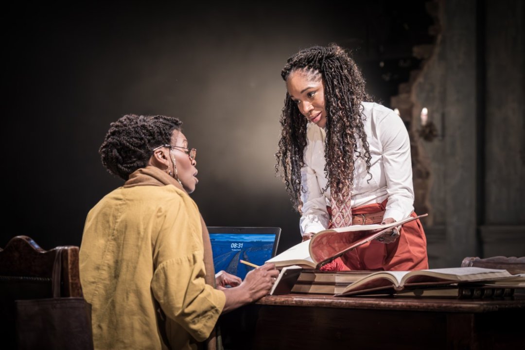 17.-Rakie-Ayola-Abi-and-Cherrelle-Skeete-Marva-in-The-Authenticator-at-the-National-Theatre-c-Marc-Brenner 17.-Rakie-Ayola-Abi-and-Cherrelle-Skeete-Marva-in-The-Authenticator-at-the-National-Theatre-c-Marc-Brenner