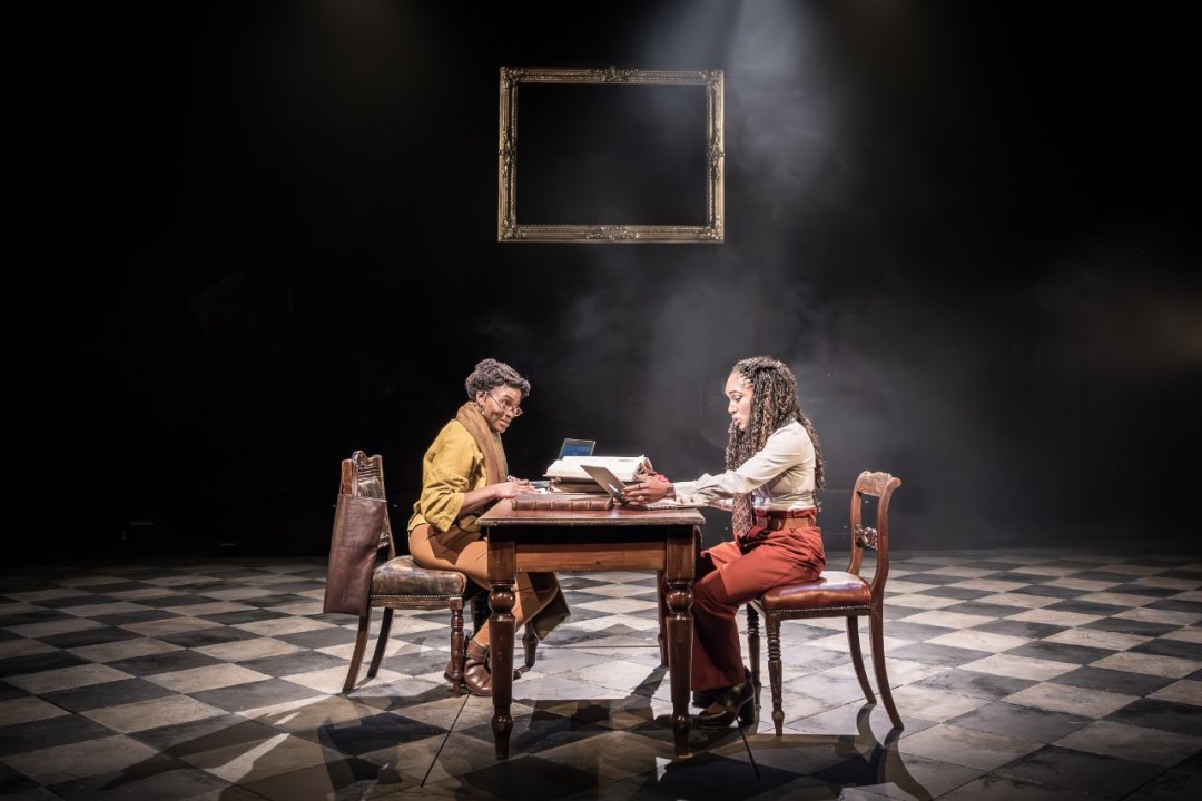 3.-Rakie-Ayola-Abi-and-Cherrelle-Skeete-Marva-in-The-Authenticator-at-the-National-Theatre-c-Marc-Brenner 3.-Rakie-Ayola-Abi-and-Cherrelle-Skeete-Marva-in-The-Authenticator-at-the-National-Theatre-c-Marc-Brenner