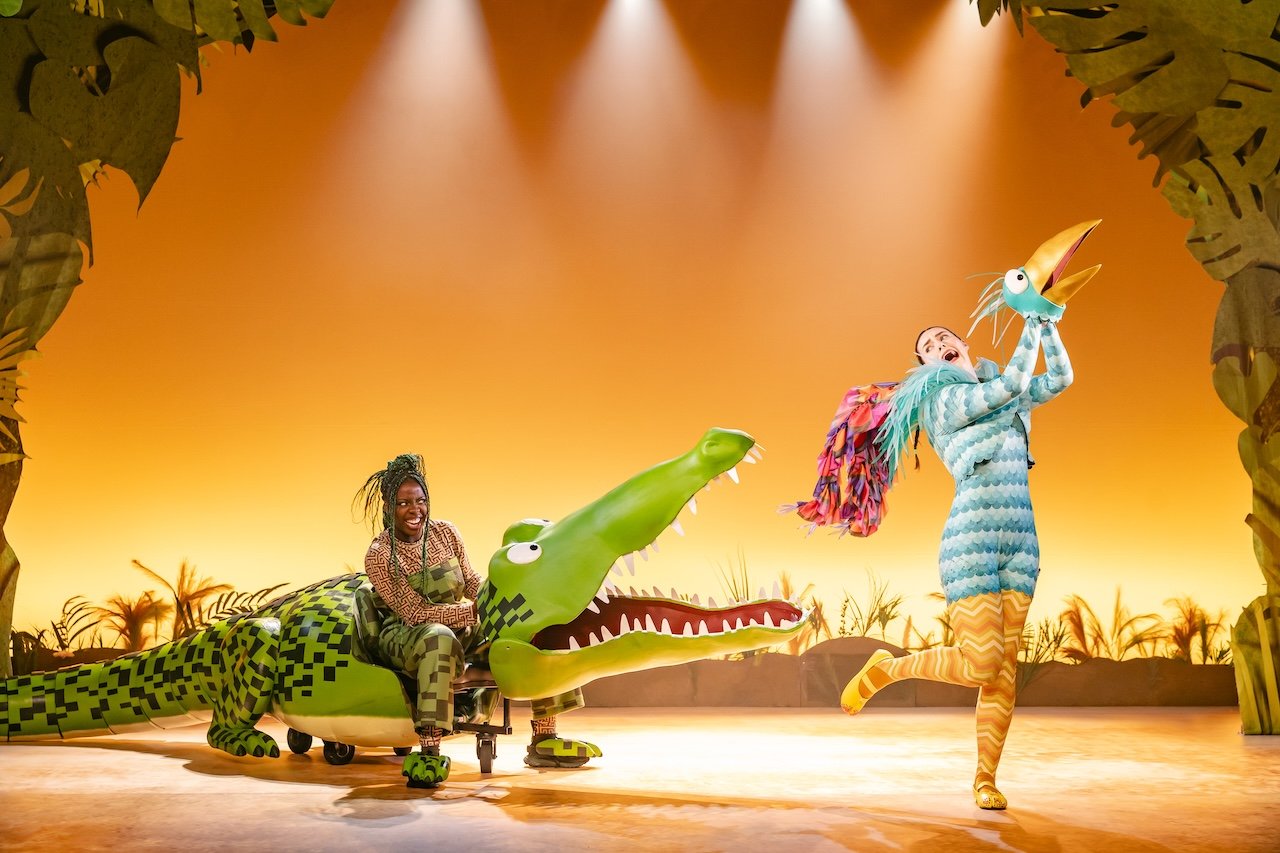 Roald-Dahls-THE-ENORMOUS-CROCODILE-THE-MUSICAL.-Chelsea-Da-Silva-The-Enormous-Crocodile-and-Ciara-Hudson-Roly-Poly-Bird.-Photo-by-Danny-Kaan Roald-Dahls-THE-ENORMOUS-CROCODILE-THE-MUSICAL.-Chelsea-Da-Silva-The-Enormous-Crocodile-and-Ciara-Hudson-Roly-Poly-Bird.-Photo-by-Danny-Kaan