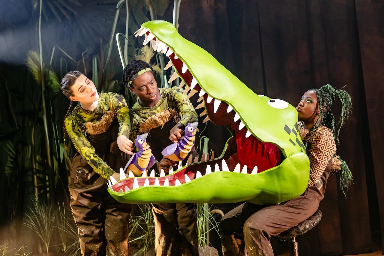 Roald-Dahls-THE-ENORMOUS-CROCODILE-THE-MUSICAL.-Ciara-Hudson-Jordan-Eskeisa-and-Chelsea-Da-Silva-The-Enormous-Crocodile.-Photo-by-Danny-Kaan Roald-Dahls-THE-ENORMOUS-CROCODILE-THE-MUSICAL.-Ciara-Hudson-Jordan-Eskeisa-and-Chelsea-Da-Silva-The-Enormous-Crocodile.-Photo-by-Danny-Kaan