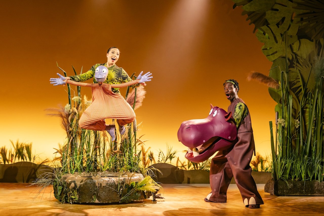 Roald-Dahls-THE-ENORMOUS-CROCODILE-THE-MUSICAL.-Marienella-Phillips-Muggle-Wump-the-Monkey-and-Jordan-Eskeisa-Humpy-Rumpy-the-Hippopotamus.-Photo-by-Danny-Kaan Roald-Dahls-THE-ENORMOUS-CROCODILE-THE-MUSICAL.-Marienella-Phillips-Muggle-Wump-the-Monkey-and-Jordan-Eskeisa-Humpy-Rumpy-the-Hippopotamus.-Photo-by-Danny-Kaan