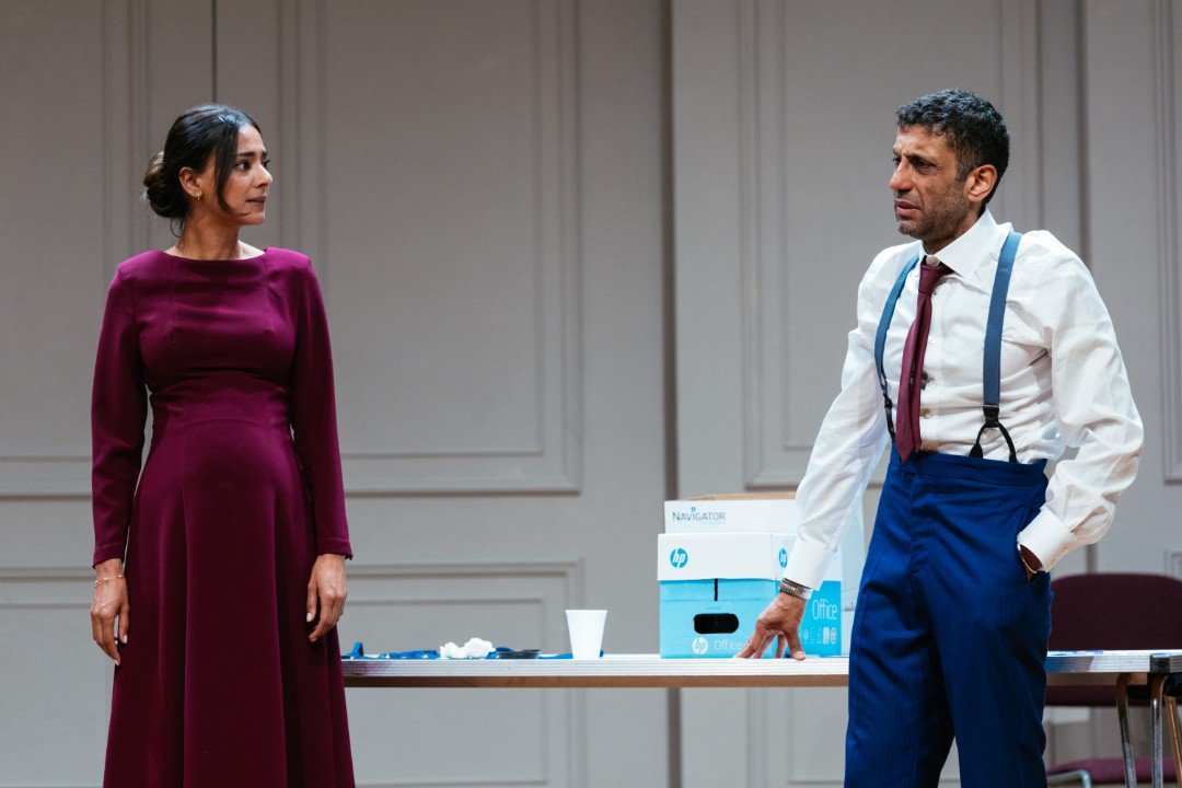 Dinita Gohil & Adeel Akhtar, The Estate, National Theatre Dinita Gohil & Adeel Akhtar, The Estate, National Theatre