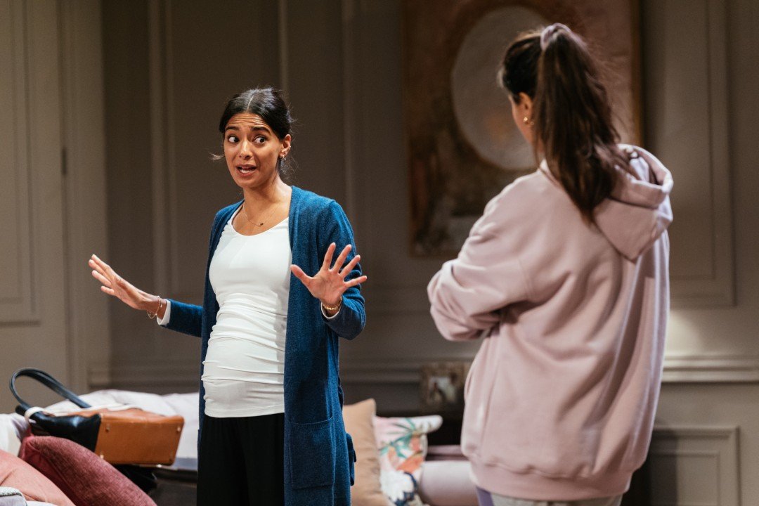 Dinita Gohil & Thusitha Jayasundera, The Estate, National Theatre. Dinita Gohil & Thusitha Jayasundera, The Estate, National Theatre.