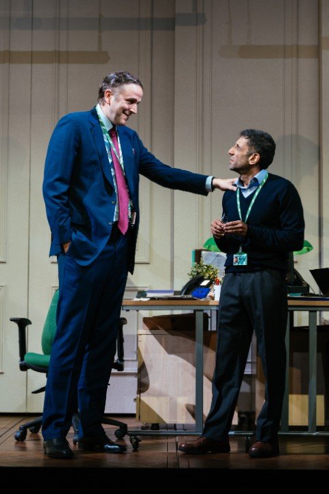 Humphrey Ker & Adeel Akhtar, The Estate, National Theatre. Humphrey Ker & Adeel Akhtar, The Estate, National Theatre.