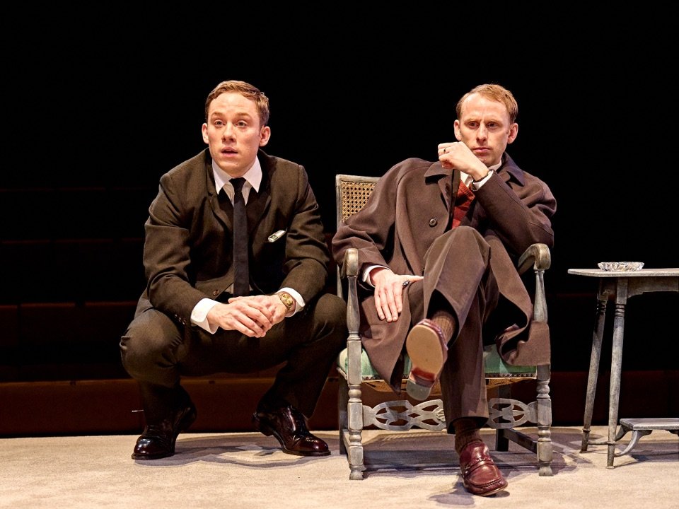 Joe Cole and Robert Emms in in The Homecoming at Young Vic. © Manuel Harlan Joe Cole and Robert Emms in in The Homecoming at Young Vic. © Manuel Harlan