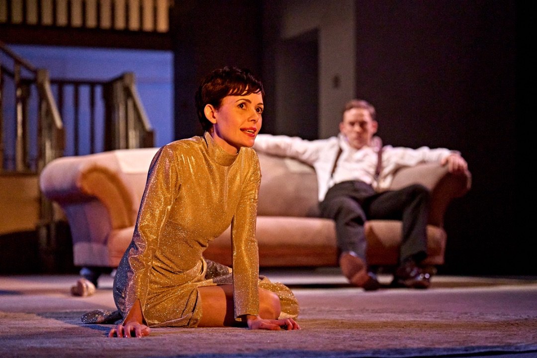 Lisa Diveney and Joe Cole in The Homecoming at Young Vic. © Manuel Harlan
 Lisa Diveney and Joe Cole in The Homecoming at Young Vic. © Manuel Harlan
