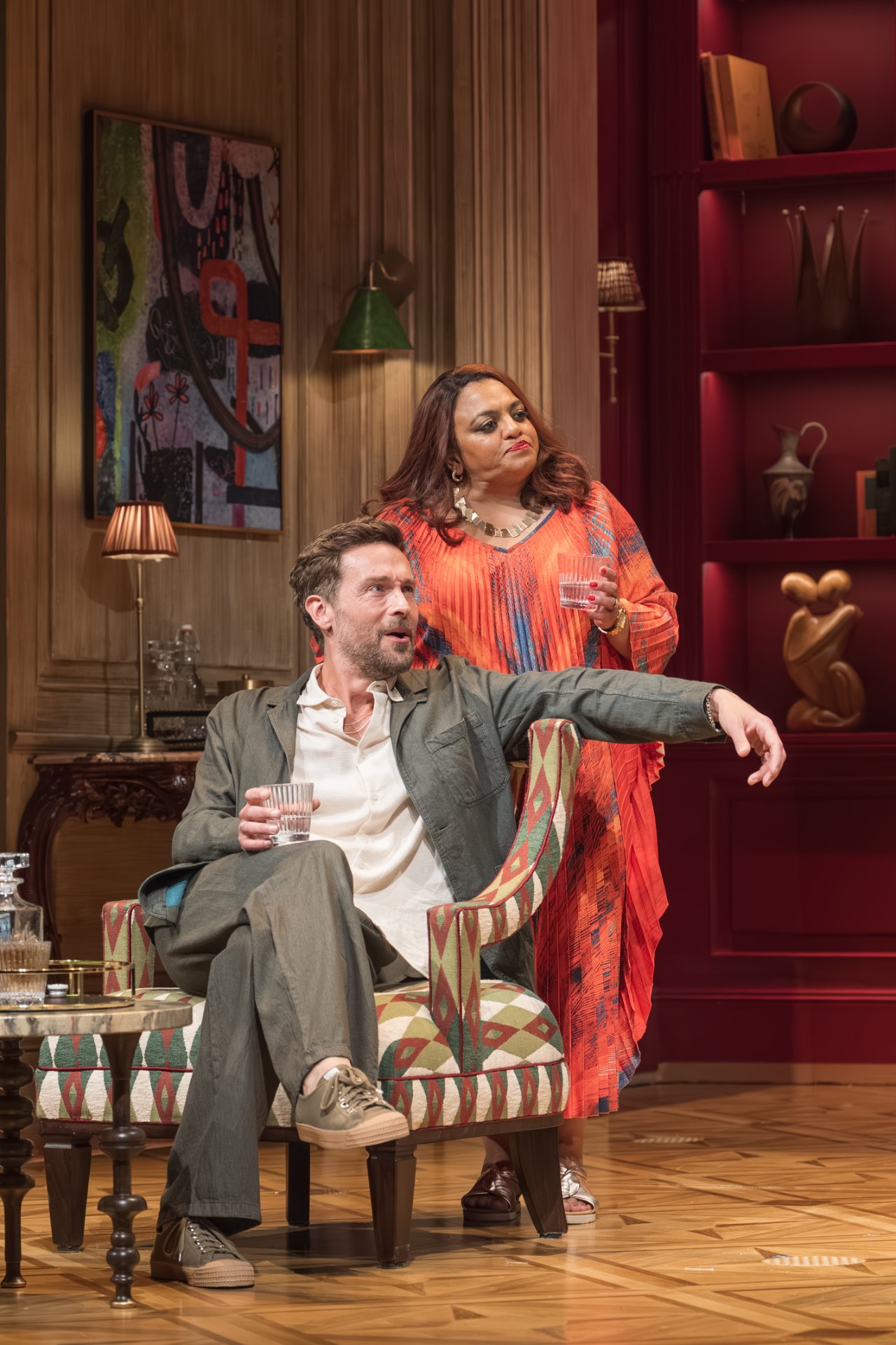 Tom-Mison-Stefan-and-Rina-Fatania-Indira-in-The-Misanthrope-at-the-National-Theatre-Photographer-Marc-Brenner-00999 Tom-Mison-Stefan-and-Rina-Fatania-Indira-in-The-Misanthrope-at-the-National-Theatre-Photographer-Marc-Brenner-00999