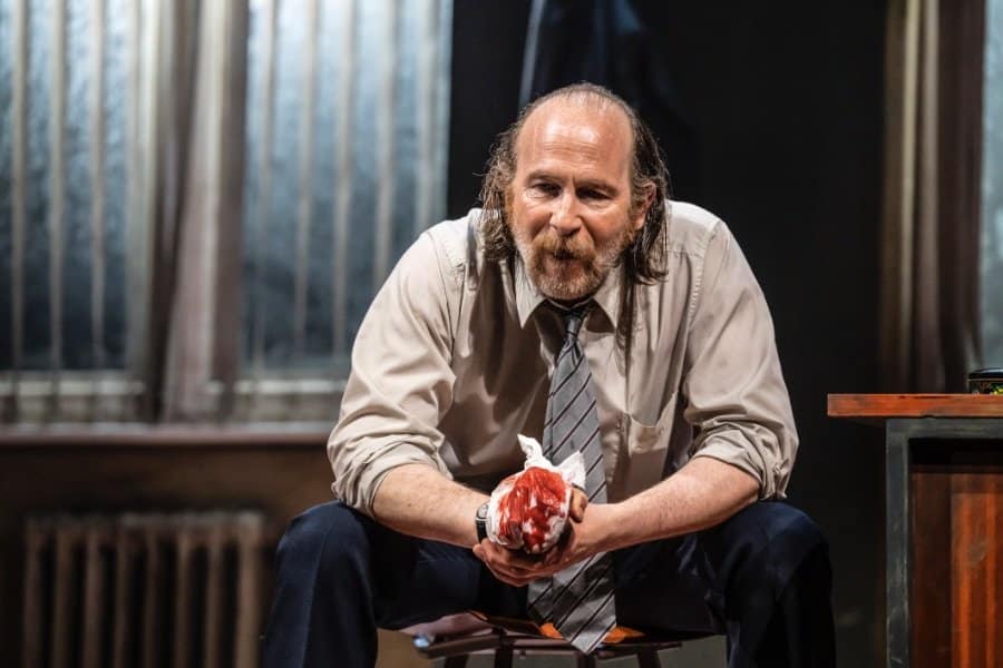 Paul-Kaye-Ariel-in-The-Pillowman-pic-by-Johan-Persson Paul-Kaye-Ariel-in-The-Pillowman-pic-by-Johan-Persson
