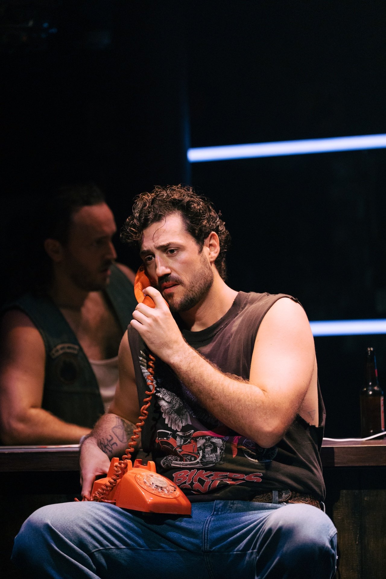 Thelma & Louise by Callie Khouri;
Production Photography;
Cast: Rachel Tucker, Amy Lennox, Jordan Luke Gage, Trevor Dion Nicholas, Samuel Edwards, Alex Gibson-Giorgio, Tamlyn Henderson, Letitia Hector;
Book by Callie Khouri;
Music & Lyrics by Neko Case;
Directed by Trip Cullman;
Choreography by Bobbi Jene Smith and Or Schraiber;
Musical Supervisor Kimberly Grigsby;
Scenography by Christine Jones and Brett J. Banakis;
Costume Design by Ryan Dawson Laight;
Lighting Design by Natasha Chivers;
Sound Design by Gareth Owen;
Orchestrator & Arranger John Clancy;
Music Director Ed Bussey;
Additional Music by Carl Newman, Paul Rigby and Zoe Sarnak;
Creative Producer Mandy Greenfield;
Creative Consultant Imogen Brodie;
Casting Director Stuart Burt CDG CSA;
Casting Associate Peter Noden;
Wigs, Hair and Make-Up Design by Carole Hancock;
Fight Director Kev McCurdy;
Voice & Dialect Coach Danièle Lydon;
Armourer Bare Arms;
Costume Supervisor Zoë Thomas-Webb;
Props Supervisor Mary Halliday;
Keyboard Programming by Billy Jay Stein and Hiro Iida for Strange Cranium;
Copyist J&J Music Preparation;
Associate Director Chelsea Walker;
Associate Choreographer Lily Ockwell;
Associate Designer Matthew Buttrey;
Associate Lighting Designer Stacey O'Shea;
Associate Sound Designer Rob Jones;
Jerwood Assistant Director Francesca Murray-Fuentes;
Music Producer Jeff Galegher;
Orchestra Manager Sylvia Addison;
US General Managers RCI Theatricals;
Production Managers Gary Beestone and Oli Bagwell Purefoy;
Company Stage Manager Matt Elesmore;
Deputy Stage Manager Hannah Halden;
Assistant Stage Manager (Book Cover) Frances Howell;
Assistant Stage Manager Jasmine Smith;
Young Vic, London, UK;
3 September 2026;
Photo: Helen Murray Thelma & Louise by Callie Khouri;
Production Photography;
Cast: Rachel Tucker, Amy Lennox, Jordan Luke Gage, Trevor Dion Nicholas, Samuel Edwards, Alex Gibson-Giorgio, Tamlyn Henderson, Letitia Hector;
Book by Callie Khouri;
Music & Lyrics by Neko Case;
Directed by Trip Cullman;
Choreography by Bobbi Jene Smith and Or Schraiber;
Musical Supervisor Kimberly Grigsby;
Scenography by Christine Jones and Brett J. Banakis;
Costume Design by Ryan Dawson Laight;
Lighting Design by Natasha Chivers;
Sound Design by Gareth Owen;
Orchestrator & Arranger John Clancy;
Music Director Ed Bussey;
Additional Music by Carl Newman, Paul Rigby and Zoe Sarnak;
Creative Producer Mandy Greenfield;
Creative Consultant Imogen Brodie;
Casting Director Stuart Burt CDG CSA;
Casting Associate Peter Noden;
Wigs, Hair and Make-Up Design by Carole Hancock;
Fight Director Kev McCurdy;
Voice & Dialect Coach Danièle Lydon;
Armourer Bare Arms;
Costume Supervisor Zoë Thomas-Webb;
Props Supervisor Mary Halliday;
Keyboard Programming by Billy Jay Stein and Hiro Iida for Strange Cranium;
Copyist J&J Music Preparation;
Associate Director Chelsea Walker;
Associate Choreographer Lily Ockwell;
Associate Designer Matthew Buttrey;
Associate Lighting Designer Stacey O'Shea;
Associate Sound Designer Rob Jones;
Jerwood Assistant Director Francesca Murray-Fuentes;
Music Producer Jeff Galegher;
Orchestra Manager Sylvia Addison;
US General Managers RCI Theatricals;
Production Managers Gary Beestone and Oli Bagwell Purefoy;
Company Stage Manager Matt Elesmore;
Deputy Stage Manager Hannah Halden;
Assistant Stage Manager (Book Cover) Frances Howell;
Assistant Stage Manager Jasmine Smith;
Young Vic, London, UK;
3 September 2026;
Photo: Helen Murray