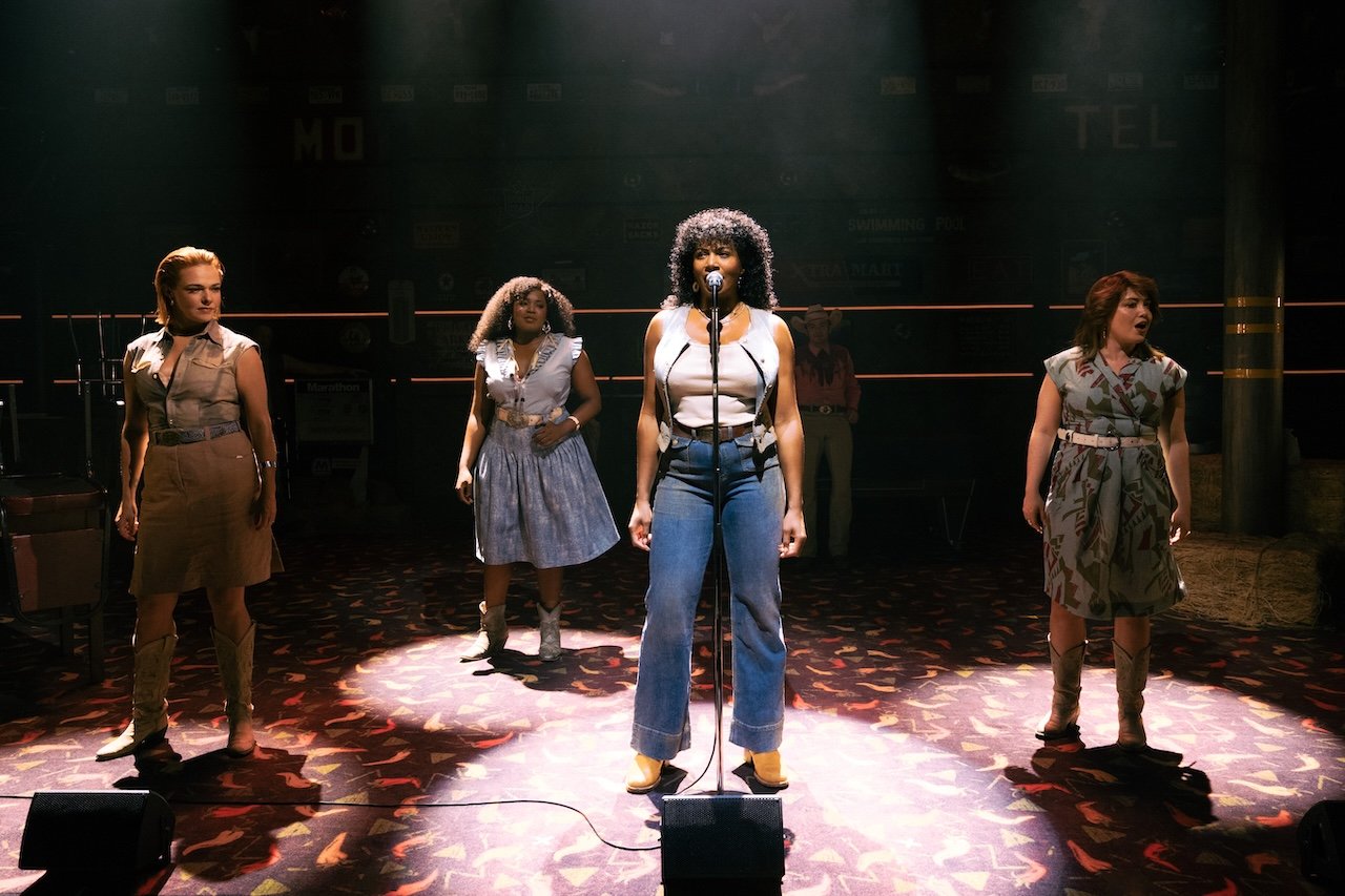 Thelma & Louise by Callie Khouri;
Production Photography;
Cast: Rachel Tucker, Amy Lennox, Jordan Luke Gage, Trevor Dion Nicholas, Samuel Edwards, Alex Gibson-Giorgio, Tamlyn Henderson, Letitia Hector;
Book by Callie Khouri;
Music & Lyrics by Neko Case;
Directed by Trip Cullman;
Choreography by Bobbi Jene Smith and Or Schraiber;
Musical Supervisor Kimberly Grigsby;
Scenography by Christine Jones and Brett J. Banakis;
Costume Design by Ryan Dawson Laight;
Lighting Design by Natasha Chivers;
Sound Design by Gareth Owen;
Orchestrator & Arranger John Clancy;
Music Director Ed Bussey;
Additional Music by Carl Newman, Paul Rigby and Zoe Sarnak;
Creative Producer Mandy Greenfield;
Creative Consultant Imogen Brodie;
Casting Director Stuart Burt CDG CSA;
Casting Associate Peter Noden;
Wigs, Hair and Make-Up Design by Carole Hancock;
Fight Director Kev McCurdy;
Voice & Dialect Coach Danièle Lydon;
Armourer Bare Arms;
Costume Supervisor Zoë Thomas-Webb;
Props Supervisor Mary Halliday;
Keyboard Programming by Billy Jay Stein and Hiro Iida for Strange Cranium;
Copyist J&J Music Preparation;
Associate Director Chelsea Walker;
Associate Choreographer Lily Ockwell;
Associate Designer Matthew Buttrey;
Associate Lighting Designer Stacey O'Shea;
Associate Sound Designer Rob Jones;
Jerwood Assistant Director Francesca Murray-Fuentes;
Music Producer Jeff Galegher;
Orchestra Manager Sylvia Addison;
US General Managers RCI Theatricals;
Production Managers Gary Beestone and Oli Bagwell Purefoy;
Company Stage Manager Matt Elesmore;
Deputy Stage Manager Hannah Halden;
Assistant Stage Manager (Book Cover) Frances Howell;
Assistant Stage Manager Jasmine Smith;
Young Vic, London, UK;
3 September 2026;
Photo: Helen Murray Thelma & Louise by Callie Khouri;
Production Photography;
Cast: Rachel Tucker, Amy Lennox, Jordan Luke Gage, Trevor Dion Nicholas, Samuel Edwards, Alex Gibson-Giorgio, Tamlyn Henderson, Letitia Hector;
Book by Callie Khouri;
Music & Lyrics by Neko Case;
Directed by Trip Cullman;
Choreography by Bobbi Jene Smith and Or Schraiber;
Musical Supervisor Kimberly Grigsby;
Scenography by Christine Jones and Brett J. Banakis;
Costume Design by Ryan Dawson Laight;
Lighting Design by Natasha Chivers;
Sound Design by Gareth Owen;
Orchestrator & Arranger John Clancy;
Music Director Ed Bussey;
Additional Music by Carl Newman, Paul Rigby and Zoe Sarnak;
Creative Producer Mandy Greenfield;
Creative Consultant Imogen Brodie;
Casting Director Stuart Burt CDG CSA;
Casting Associate Peter Noden;
Wigs, Hair and Make-Up Design by Carole Hancock;
Fight Director Kev McCurdy;
Voice & Dialect Coach Danièle Lydon;
Armourer Bare Arms;
Costume Supervisor Zoë Thomas-Webb;
Props Supervisor Mary Halliday;
Keyboard Programming by Billy Jay Stein and Hiro Iida for Strange Cranium;
Copyist J&J Music Preparation;
Associate Director Chelsea Walker;
Associate Choreographer Lily Ockwell;
Associate Designer Matthew Buttrey;
Associate Lighting Designer Stacey O'Shea;
Associate Sound Designer Rob Jones;
Jerwood Assistant Director Francesca Murray-Fuentes;
Music Producer Jeff Galegher;
Orchestra Manager Sylvia Addison;
US General Managers RCI Theatricals;
Production Managers Gary Beestone and Oli Bagwell Purefoy;
Company Stage Manager Matt Elesmore;
Deputy Stage Manager Hannah Halden;
Assistant Stage Manager (Book Cover) Frances Howell;
Assistant Stage Manager Jasmine Smith;
Young Vic, London, UK;
3 September 2026;
Photo: Helen Murray
