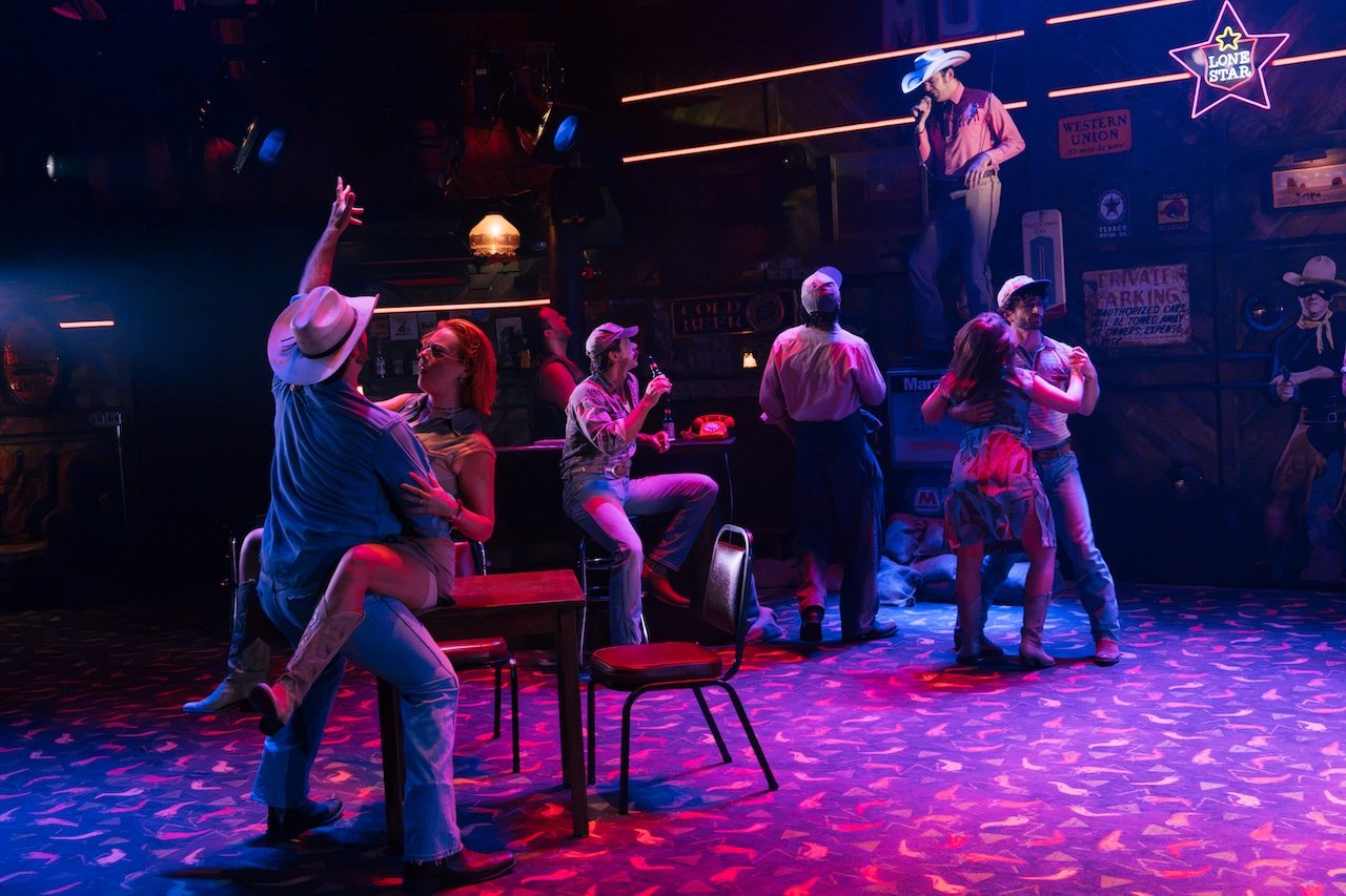 Thelma & Louise by Callie Khouri;
Production Photography;
Cast: Rachel Tucker, Amy Lennox, Jordan Luke Gage, Trevor Dion Nicholas, Samuel Edwards, Alex Gibson-Giorgio, Tamlyn Henderson, Letitia Hector;
Book by Callie Khouri;
Music & Lyrics by Neko Case;
Directed by Trip Cullman;
Choreography by Bobbi Jene Smith and Or Schraiber;
Musical Supervisor Kimberly Grigsby;
Scenography by Christine Jones and Brett J. Banakis;
Costume Design by Ryan Dawson Laight;
Lighting Design by Natasha Chivers;
Sound Design by Gareth Owen;
Orchestrator & Arranger John Clancy;
Music Director Ed Bussey;
Additional Music by Carl Newman, Paul Rigby and Zoe Sarnak;
Creative Producer Mandy Greenfield;
Creative Consultant Imogen Brodie;
Casting Director Stuart Burt CDG CSA;
Casting Associate Peter Noden;
Wigs, Hair and Make-Up Design by Carole Hancock;
Fight Director Kev McCurdy;
Voice & Dialect Coach Danièle Lydon;
Armourer Bare Arms;
Costume Supervisor Zoë Thomas-Webb;
Props Supervisor Mary Halliday;
Keyboard Programming by Billy Jay Stein and Hiro Iida for Strange Cranium;
Copyist J&J Music Preparation;
Associate Director Chelsea Walker;
Associate Choreographer Lily Ockwell;
Associate Designer Matthew Buttrey;
Associate Lighting Designer Stacey O'Shea;
Associate Sound Designer Rob Jones;
Jerwood Assistant Director Francesca Murray-Fuentes;
Music Producer Jeff Galegher;
Orchestra Manager Sylvia Addison;
US General Managers RCI Theatricals;
Production Managers Gary Beestone and Oli Bagwell Purefoy;
Company Stage Manager Matt Elesmore;
Deputy Stage Manager Hannah Halden;
Assistant Stage Manager (Book Cover) Frances Howell;
Assistant Stage Manager Jasmine Smith;
Young Vic, London, UK;
3 September 2026;
Photo: Helen Murray Thelma & Louise by Callie Khouri;
Production Photography;
Cast: Rachel Tucker, Amy Lennox, Jordan Luke Gage, Trevor Dion Nicholas, Samuel Edwards, Alex Gibson-Giorgio, Tamlyn Henderson, Letitia Hector;
Book by Callie Khouri;
Music & Lyrics by Neko Case;
Directed by Trip Cullman;
Choreography by Bobbi Jene Smith and Or Schraiber;
Musical Supervisor Kimberly Grigsby;
Scenography by Christine Jones and Brett J. Banakis;
Costume Design by Ryan Dawson Laight;
Lighting Design by Natasha Chivers;
Sound Design by Gareth Owen;
Orchestrator & Arranger John Clancy;
Music Director Ed Bussey;
Additional Music by Carl Newman, Paul Rigby and Zoe Sarnak;
Creative Producer Mandy Greenfield;
Creative Consultant Imogen Brodie;
Casting Director Stuart Burt CDG CSA;
Casting Associate Peter Noden;
Wigs, Hair and Make-Up Design by Carole Hancock;
Fight Director Kev McCurdy;
Voice & Dialect Coach Danièle Lydon;
Armourer Bare Arms;
Costume Supervisor Zoë Thomas-Webb;
Props Supervisor Mary Halliday;
Keyboard Programming by Billy Jay Stein and Hiro Iida for Strange Cranium;
Copyist J&J Music Preparation;
Associate Director Chelsea Walker;
Associate Choreographer Lily Ockwell;
Associate Designer Matthew Buttrey;
Associate Lighting Designer Stacey O'Shea;
Associate Sound Designer Rob Jones;
Jerwood Assistant Director Francesca Murray-Fuentes;
Music Producer Jeff Galegher;
Orchestra Manager Sylvia Addison;
US General Managers RCI Theatricals;
Production Managers Gary Beestone and Oli Bagwell Purefoy;
Company Stage Manager Matt Elesmore;
Deputy Stage Manager Hannah Halden;
Assistant Stage Manager (Book Cover) Frances Howell;
Assistant Stage Manager Jasmine Smith;
Young Vic, London, UK;
3 September 2026;
Photo: Helen Murray