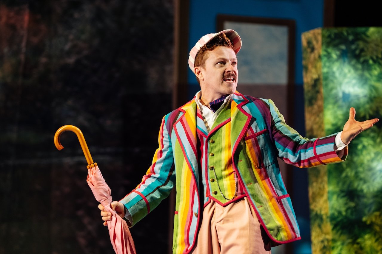 Three Men in a Boat by Al Smith ;
Production Photography ;
Cast: Jonny Weldon, Bronte Barbe, Richard David-Caine, Calum Donald-Bruce ;
Directed by Christopher Haydon ;
Set and Costume Design by Simon Kenny ;
Lighting Design by Simisola Majekodunmi ;
Sound Design by Grant Olding ;
Movement Direction and Comedy by John Nicholson ;
Puppetry Direction by Chris Pirie ;
Music by Grant Olding ;
Produced by Rose Theatre ;
Rose Theatre, Kingston upon Thames, UK ;
18 September 2026 ;
Photo: Helen Murray
www.helenmurrayphotos.com Three Men in a Boat by Al Smith ;
Production Photography ;
Cast: Jonny Weldon, Bronte Barbe, Richard David-Caine, Calum Donald-Bruce ;
Directed by Christopher Haydon ;
Set and Costume Design by Simon Kenny ;
Lighting Design by Simisola Majekodunmi ;
Sound Design by Grant Olding ;
Movement Direction and Comedy by John Nicholson ;
Puppetry Direction by Chris Pirie ;
Music by Grant Olding ;
Produced by Rose Theatre ;
Rose Theatre, Kingston upon Thames, UK ;
18 September 2026 ;
Photo: Helen Murray
www.helenmurrayphotos.com