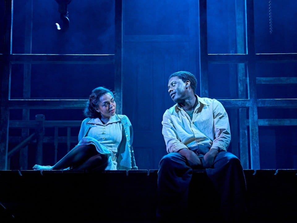 Rita-Bernard-Shaw-and-Samuel-Adewunmi-in-TROUBLE-IN-BUTETOWN-Donmar-Warehouse-photo-by-Manuel-Harlan Rita-Bernard-Shaw-and-Samuel-Adewunmi-in-TROUBLE-IN-BUTETOWN-Donmar-Warehouse-photo-by-Manuel-Harlan