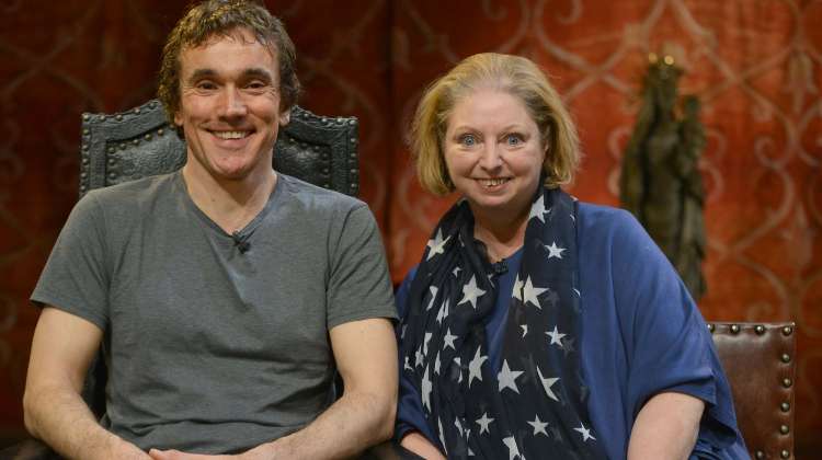 Actor Ben Miles and writer Hilary Mantel