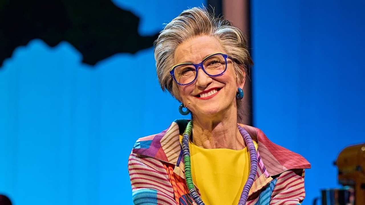 Haydn Gwynne in The Great British Bake Off Musical. Photo by Manuel Harlan