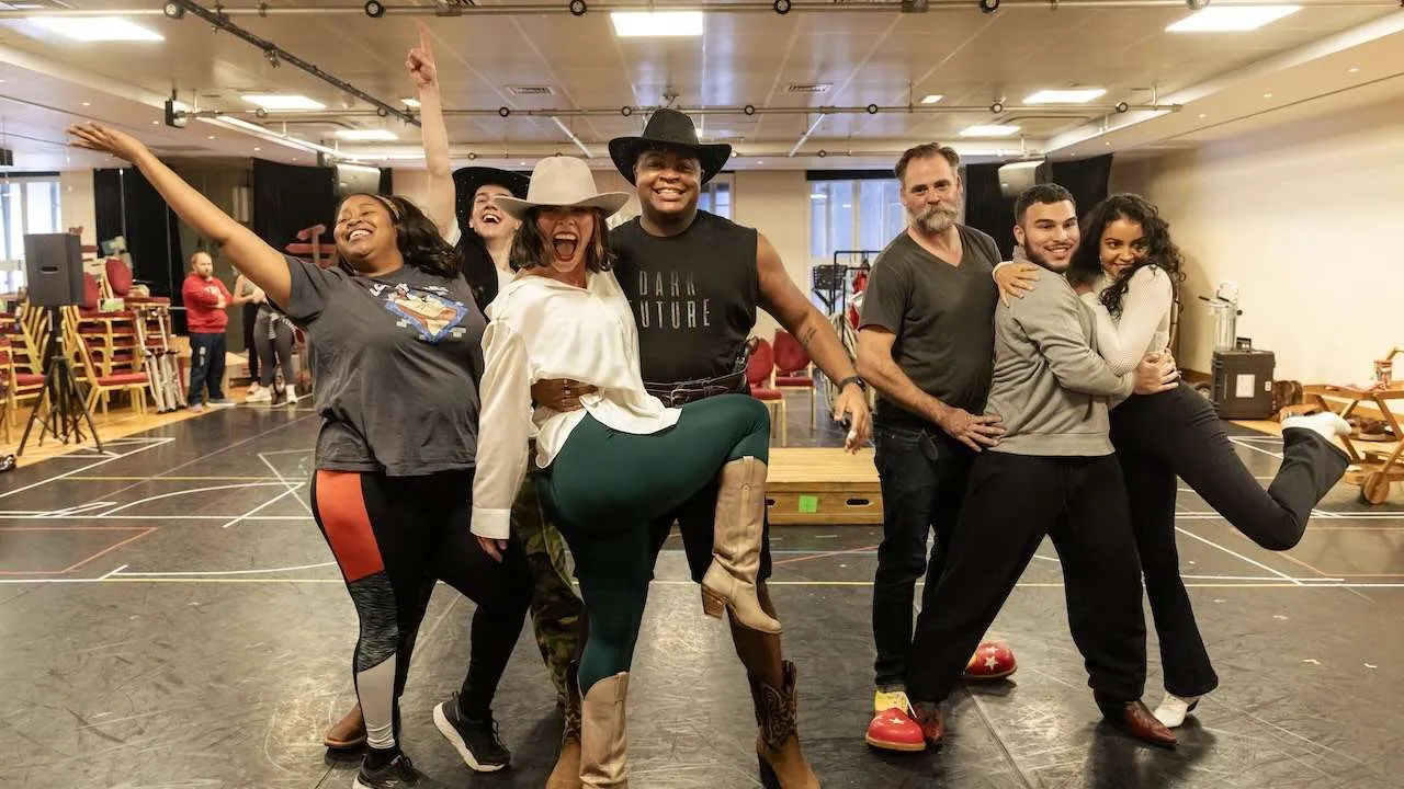 Bronco Billy The Musical - Charing Cross Theatre - in rehearsals. Photo by The Other Richard