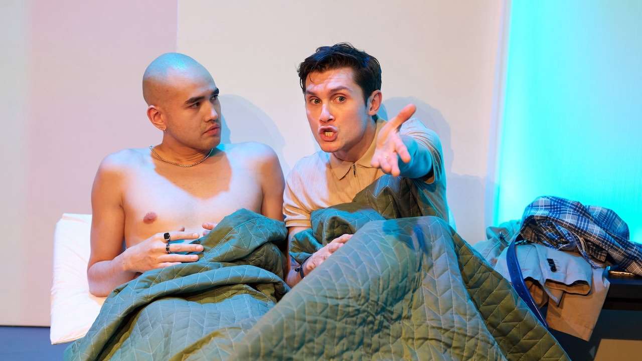 Exhibitionists at the King's Head Theatre. Photo by Geraint Lewis
