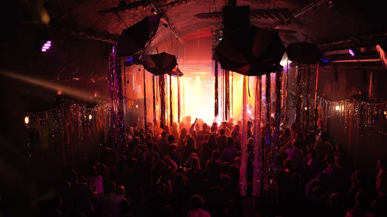 VAULT Festival 2024. Group shot with stage in background.