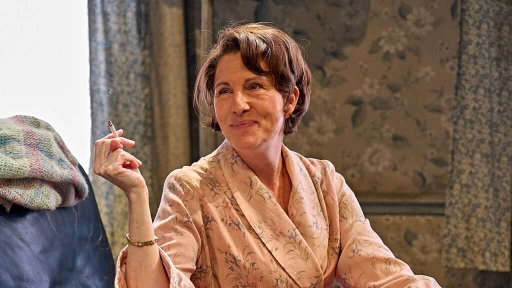 The Deep Blue Sea. Tamsin Greig as Hester Collyer. Photo by Manuel Harlan