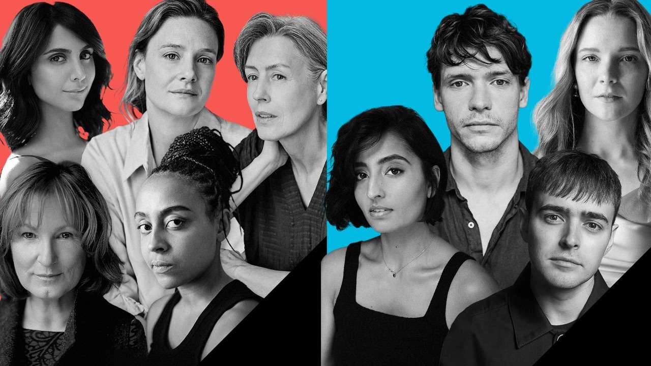 Almeida Theatre 2024 - The casts of The Years (left) and Roots & Look Back in Anger (right)