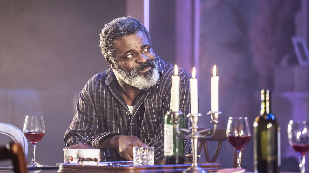 Between Riverside and Crazy at Hampstead Theatre. Danny Sapani. Photo by Johan Persson