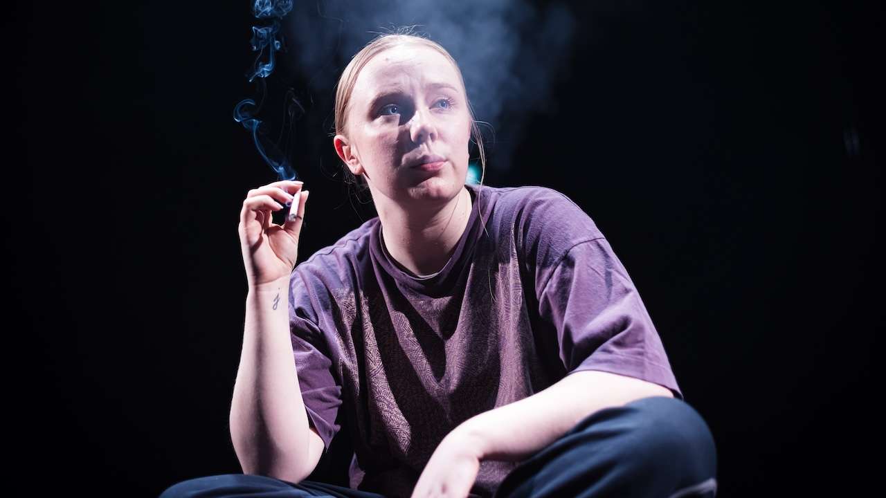 Alexa Davies in 'Lady Dealer' at Bush Theatre. Photo credit Harry Elletson.