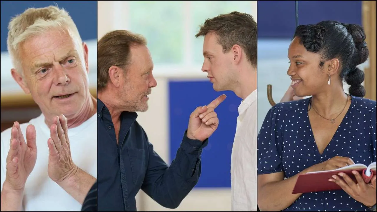 An Inspector Calls - rehearsals. Photos by Mark Douet