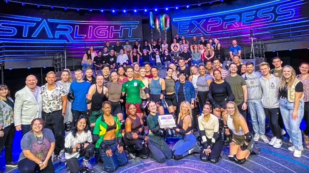 Starlight Express celebrates its 100th performance in London. Photos from Instagram: @starlightexpressldn